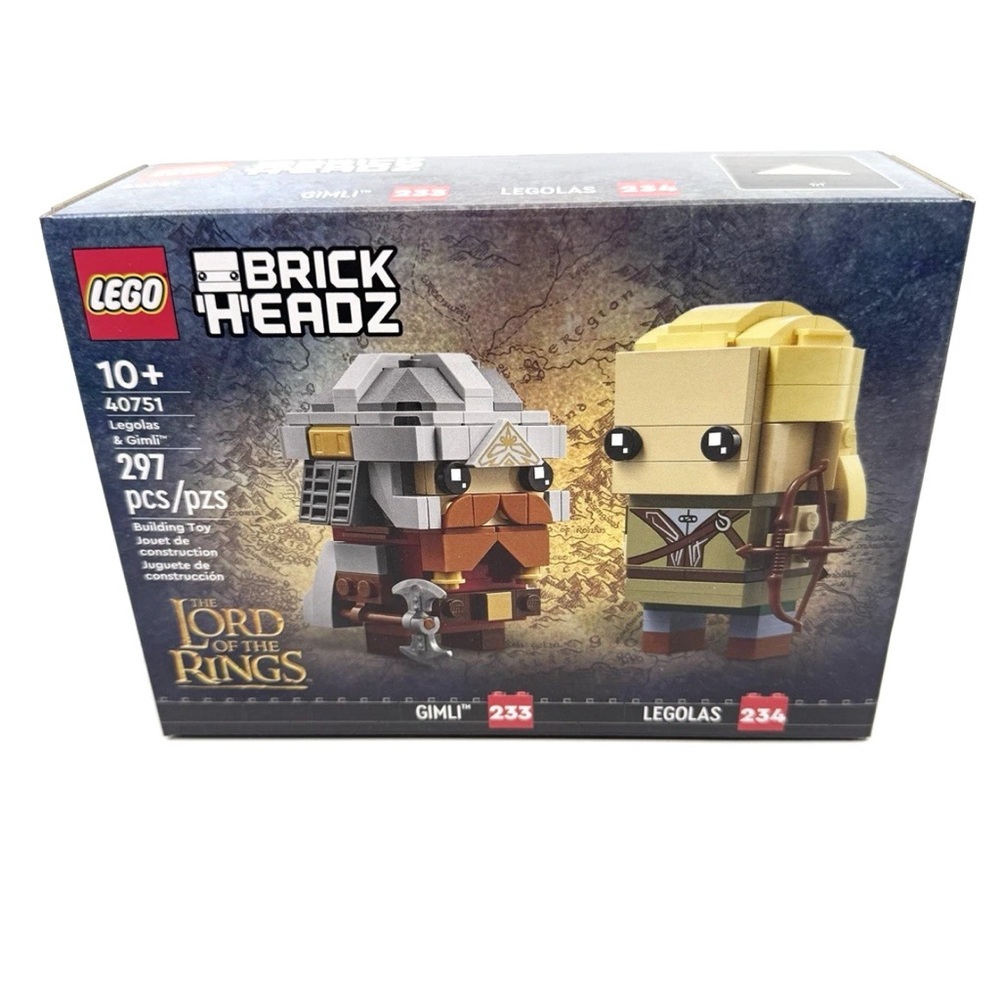 RETIRED Lego 40751 Brickheadz The Lord of the Rings - Legolas & Gimli